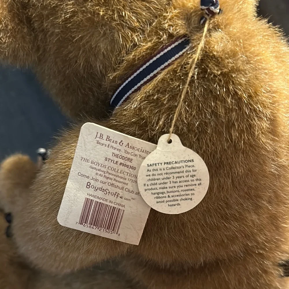 Boyds Bears Brown Stuffed Animal with Diary - Picture 11 of 16